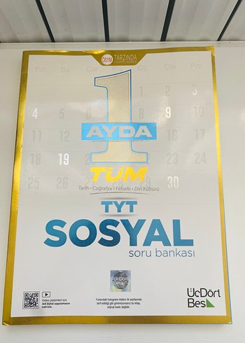 Satılık 1 AYDA TYT Sosyal Soru Bankası