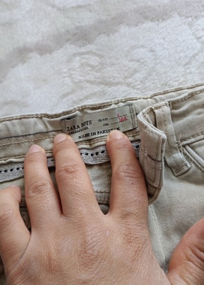 Erkek çocuk keten pantolon - Görsel 5