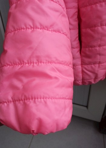 Kız Çocuk Pembe Fermuarlı Mont - Görsel 3