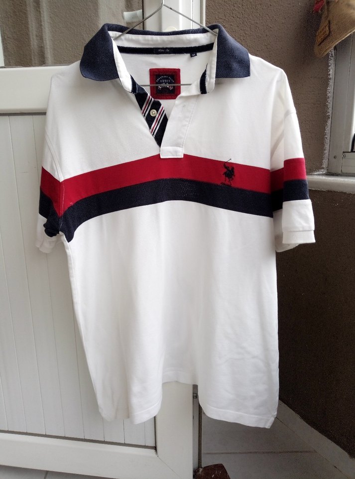 Erkek Kısa Kollu Beyaz Polo Tişört - Görsel 2