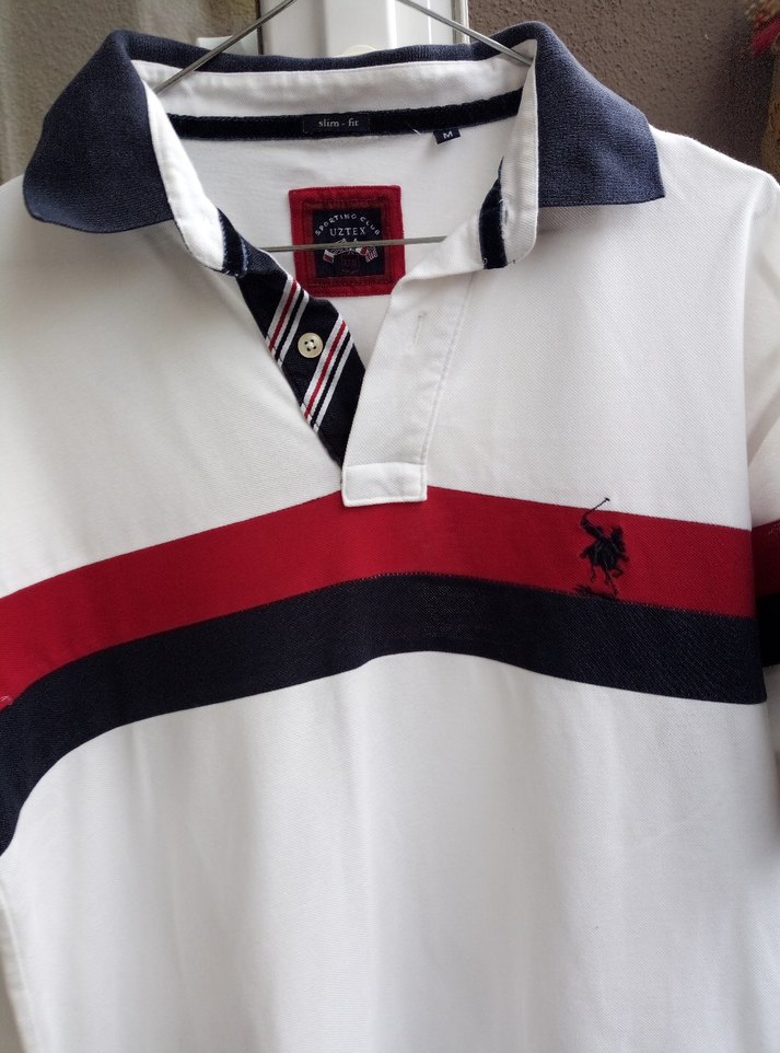 Erkek Kısa Kollu Beyaz Polo Tişört - Görsel 3