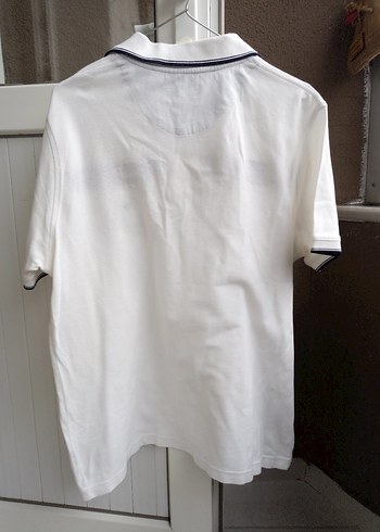 Düğmeli Beyaz Erkek Polo Tişört - Görsel 6