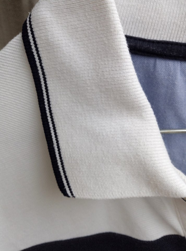 Düğmeli Beyaz Erkek Polo Tişört - Görsel 5