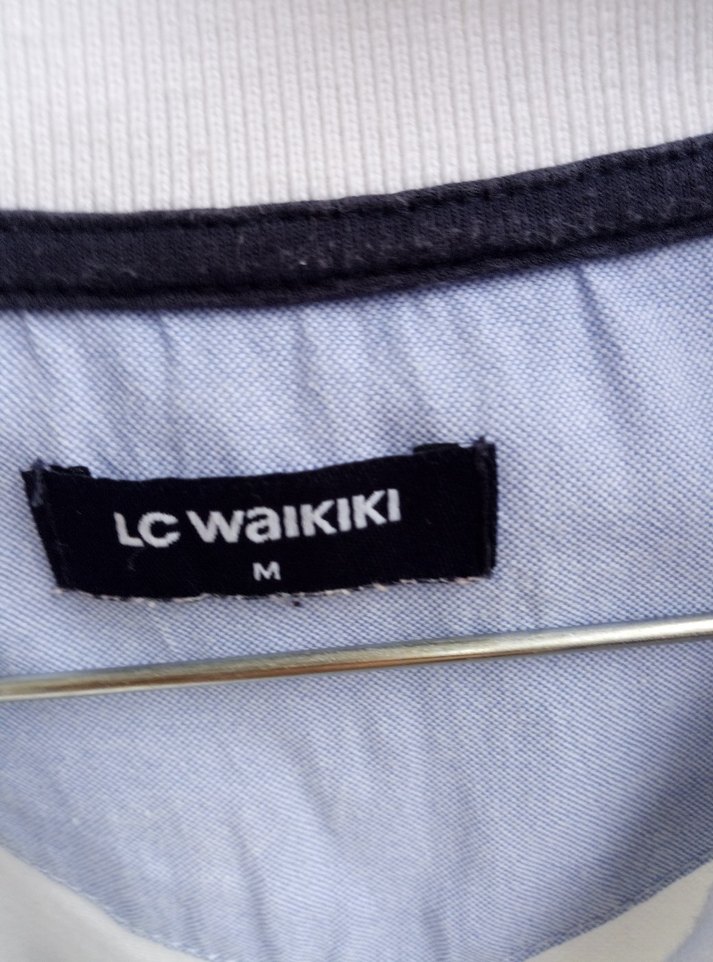 Düğmeli Beyaz Erkek Polo Tişört - Görsel 4