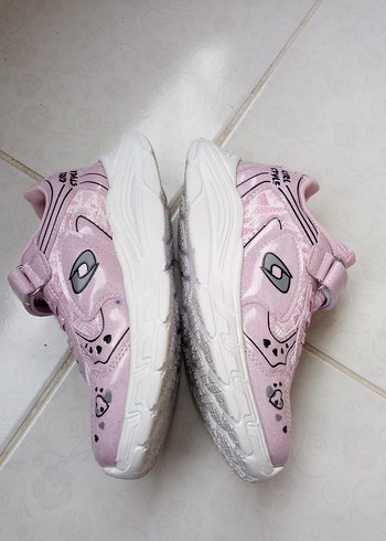 Kız Çocuk Pembe Baskılı Spor Ayakkabı - Görsel 7