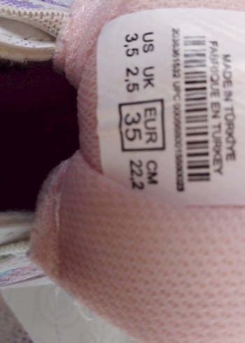 Kız Çocuk Siyah Pembe Spor Ayakkabı Velcro - Görsel 9