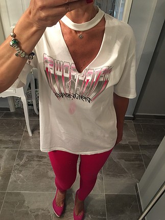 Stradivarius Yazılı t-Shirt