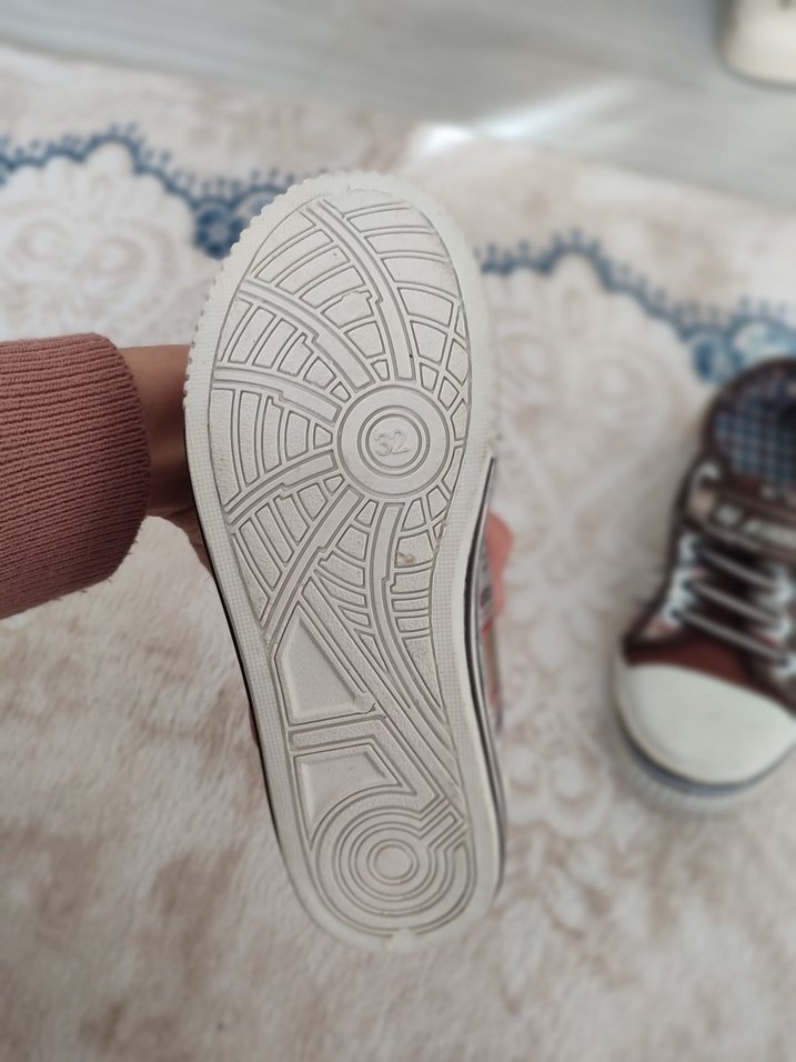 Tokalı Erkek Çocuk Sneakers Kahverengi - Görsel 3