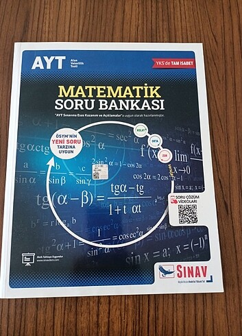 Sınav yayınları AYT matematik soru bankası 