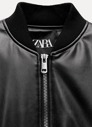 m Beden Zara bomber deri ceket 