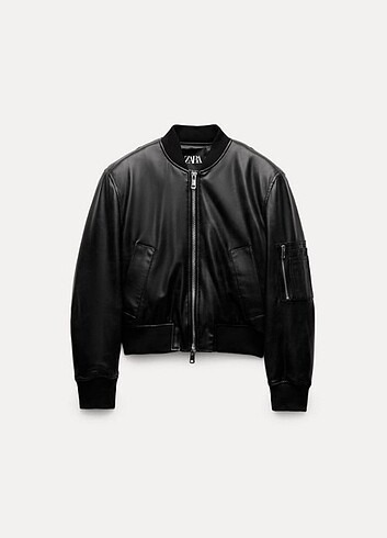 Zara bomber deri ceket 