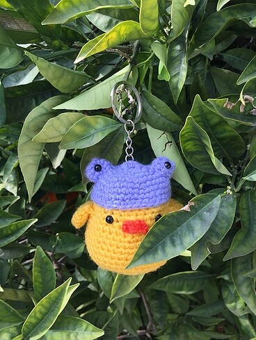 Tasarımcı Civciv Anahtarlık Örgü|Amigurumi