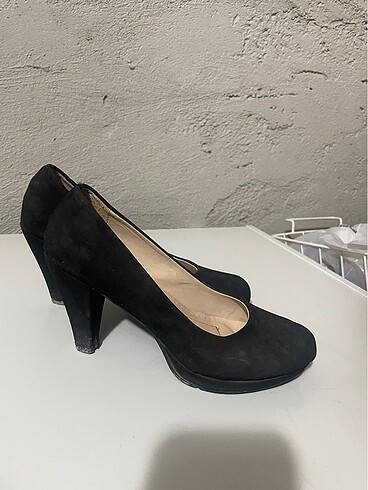 Süet topuklu ayakkabı - Görsel 7