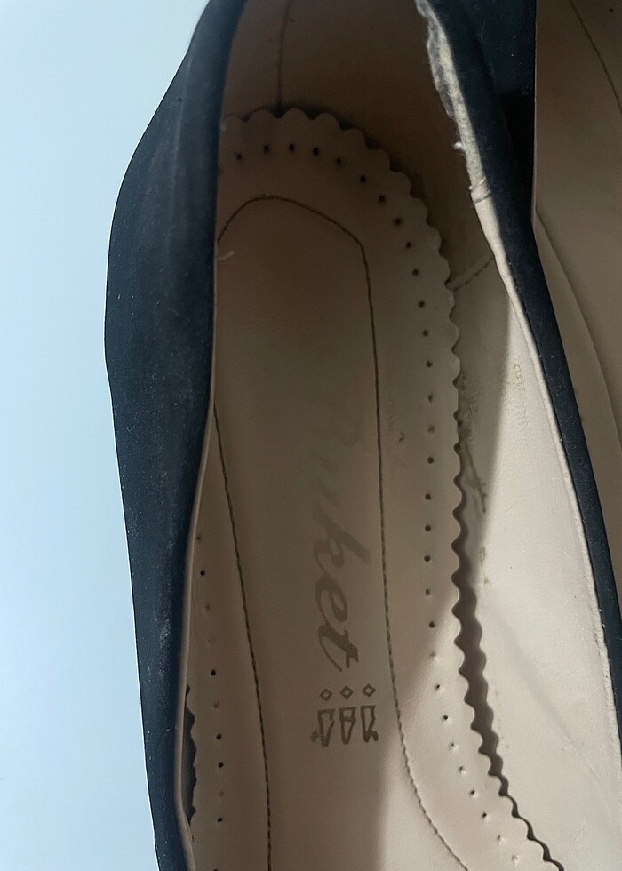 Süet topuklu ayakkabı - Görsel 5