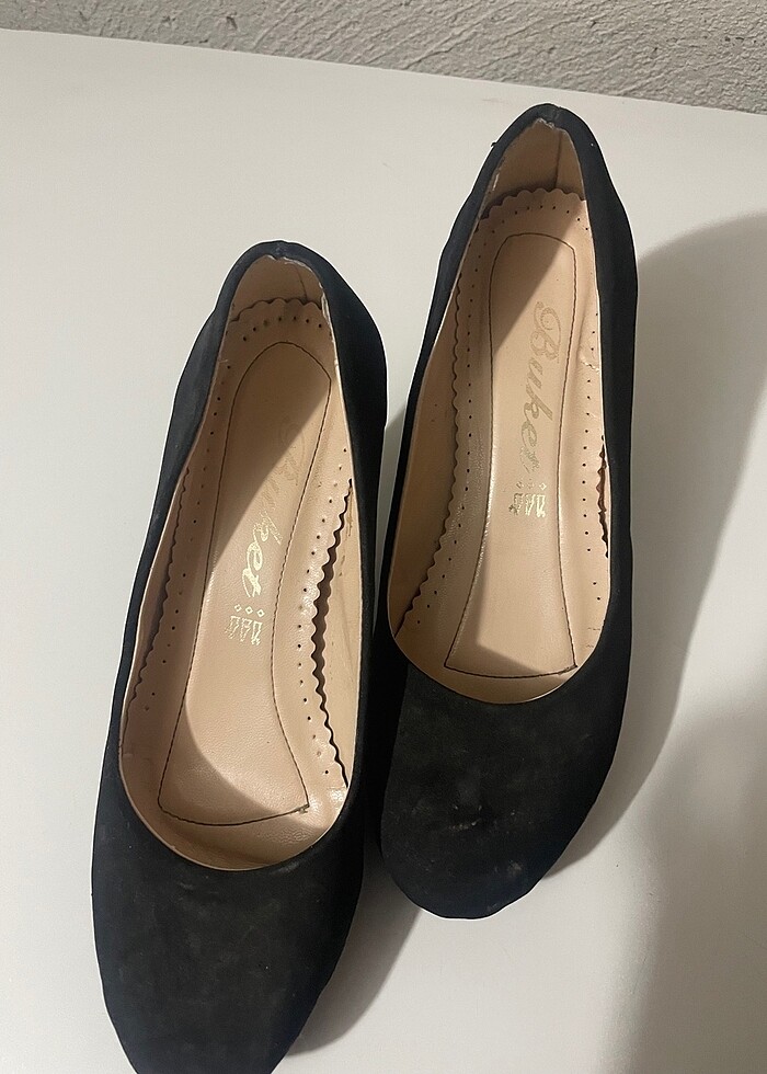 Süet topuklu ayakkabı - Görsel 2