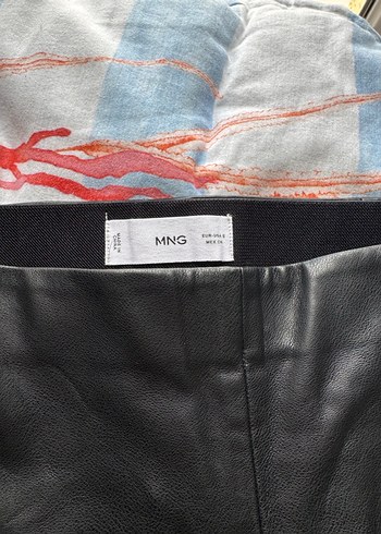 Mango Deri Pantolon - Görsel 3