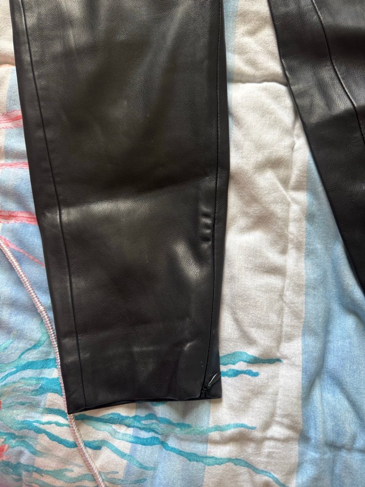 Mango Deri Pantolon - Görsel 2