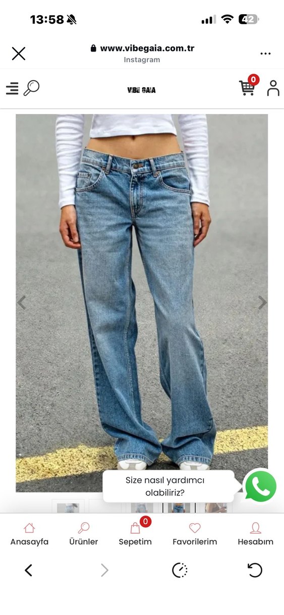 Mavi Salaş Kadın Kot Pantolon - Görsel 3