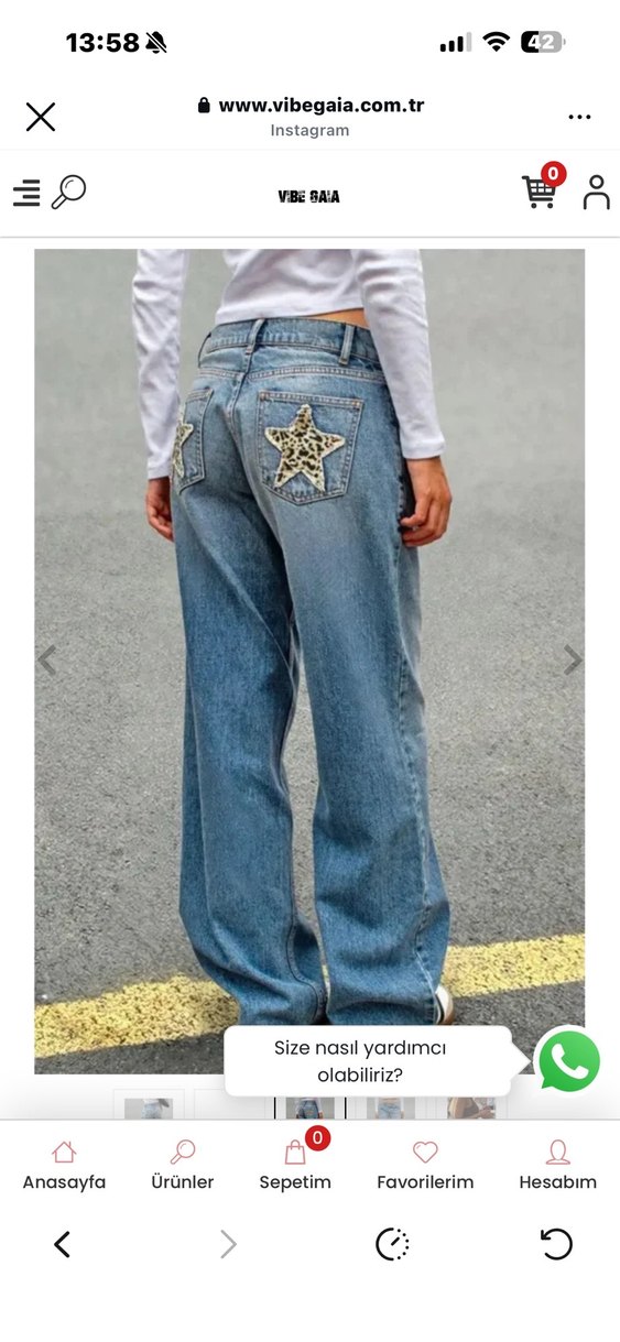 Mavi Salaş Kadın Kot Pantolon - Görsel 2