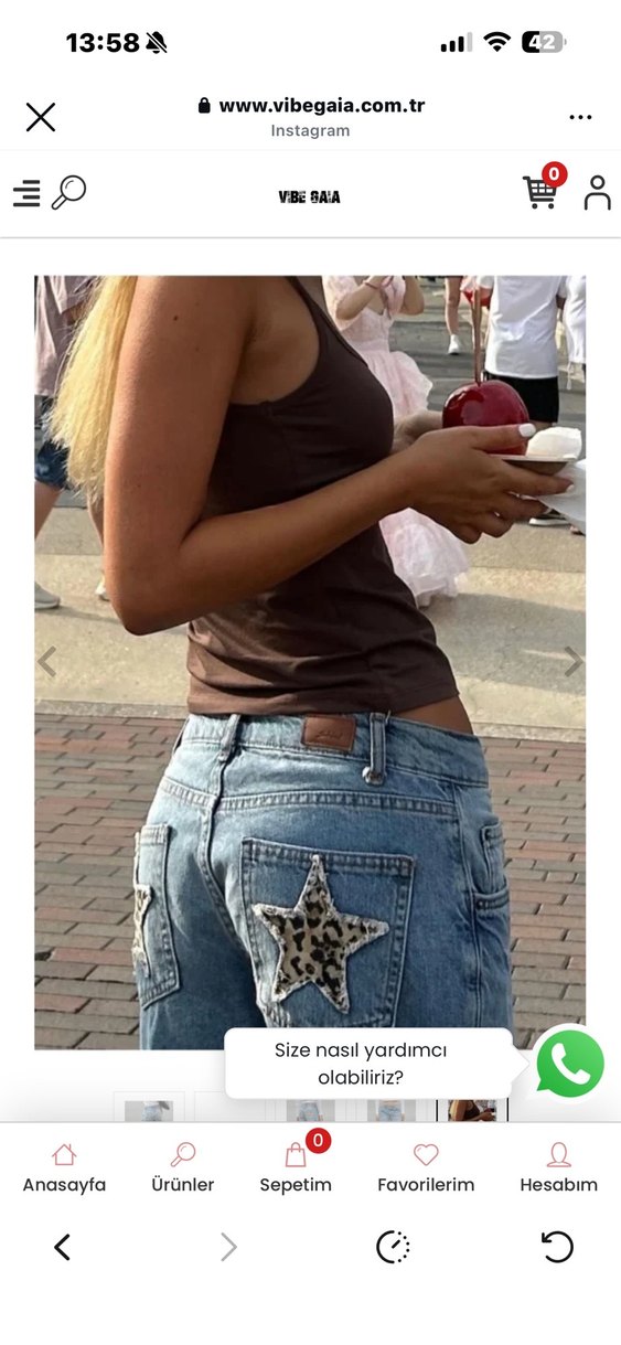 Mavi Salaş Kadın Kot Pantolon - Görsel 4