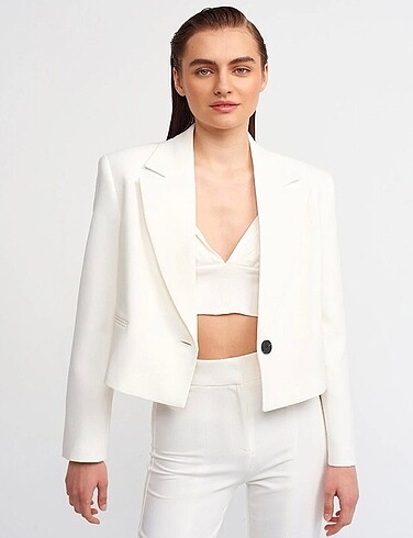 Dilvin crop blazer