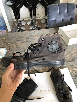 Yanik kahve -siyah Converse