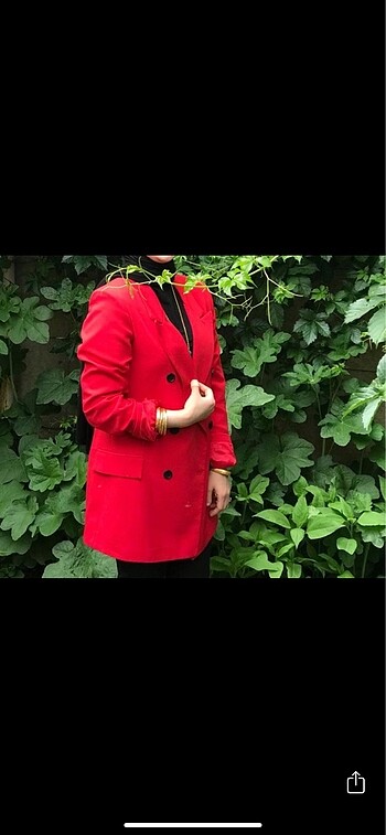 Kırmızı Blazer Ceket