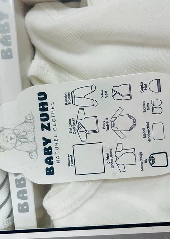 Gri Pamuk Bebek Hastane Çıkışı Seti 10lu - Görsel 2