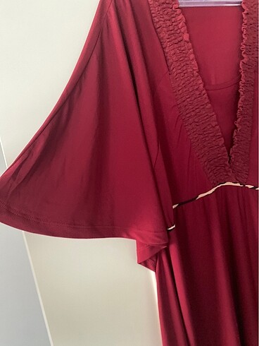 xl Beden Bordo elbise