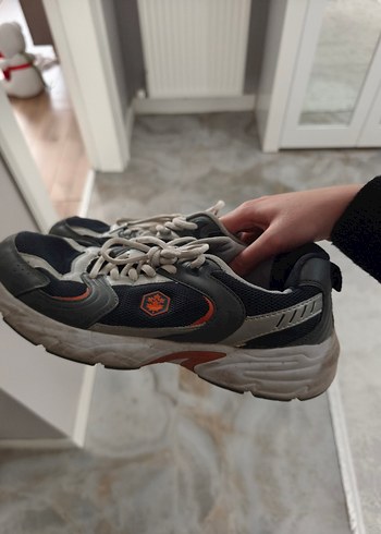 Lumberjack Turuncu Detayli Siyah Bagcikli Sneaker