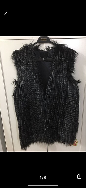H&M tüylü yelek
