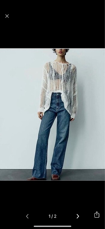 Zara wide leg jean