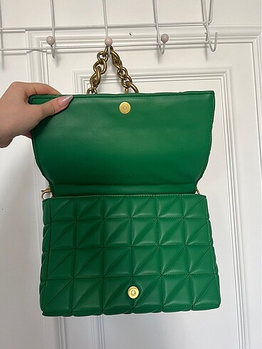 Zara Yeşil Çanta - Görsel 4