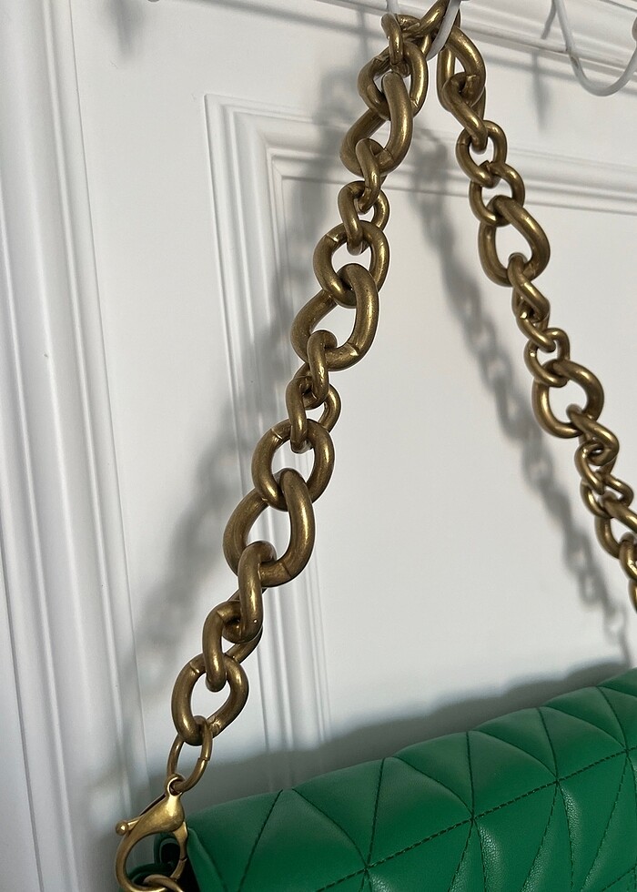 Zara Yeşil Çanta - Görsel 2