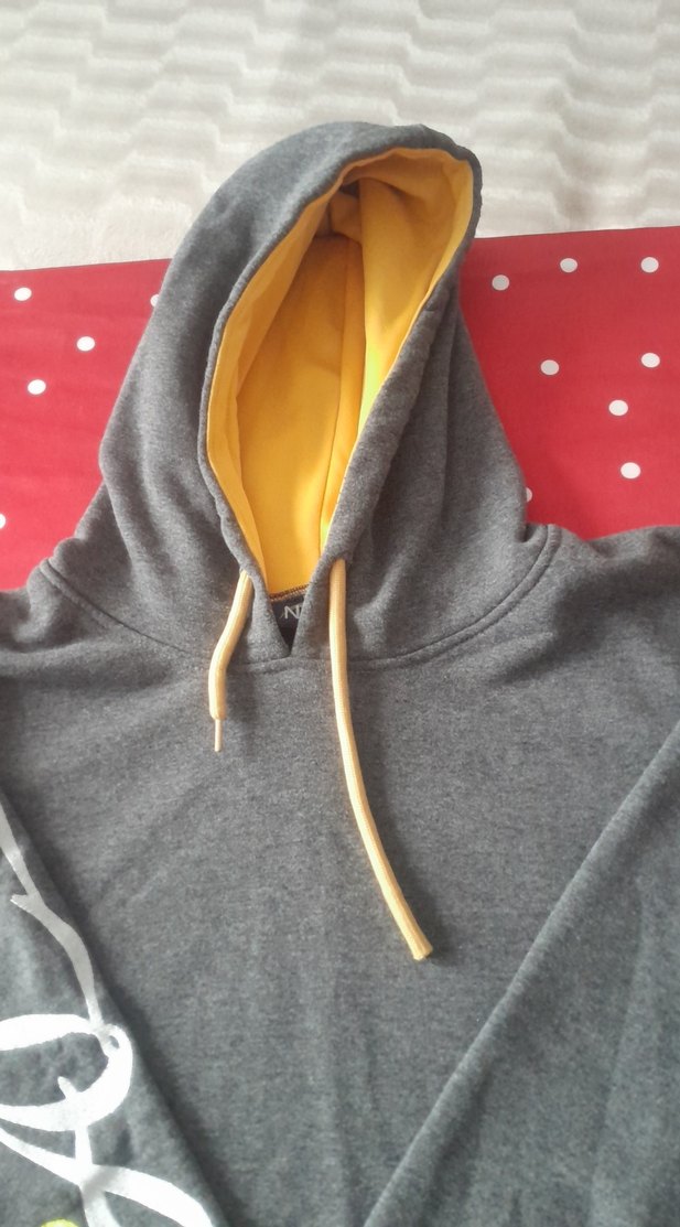 Gri Kapüşonlu Kadın Sweatshirt - Görsel 2