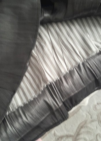 Gri Pliseli Uzun Kadın Etek - Görsel 3