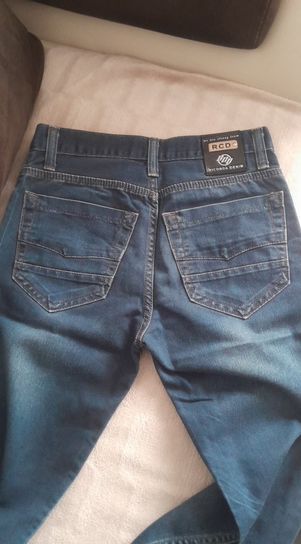 lacivert Tonlu çocuk Denim Midi Kot Pantolon - Görsel 2