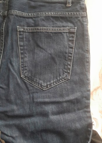 Kemerli Koyu Mavi Kadın Kot Pantolon - Görsel 3