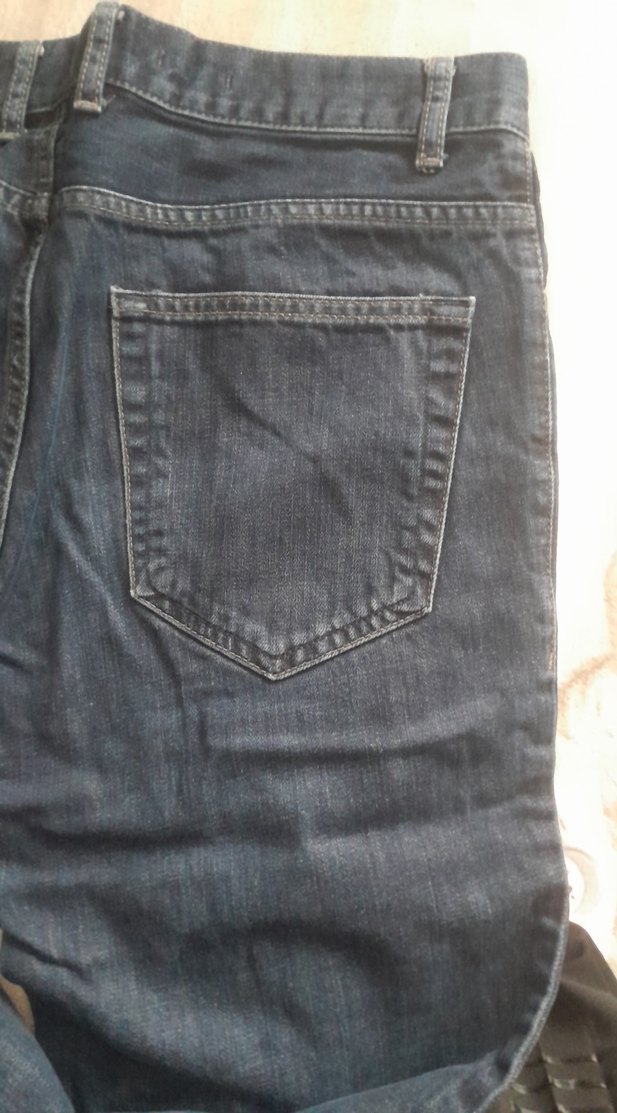 Kemerli Koyu Mavi Kadın Kot Pantolon - Görsel 4