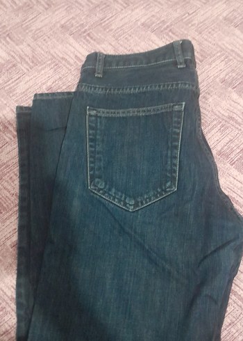 Kemer Detaylı erkek Lacivert Kot Pantolon - Görsel 5