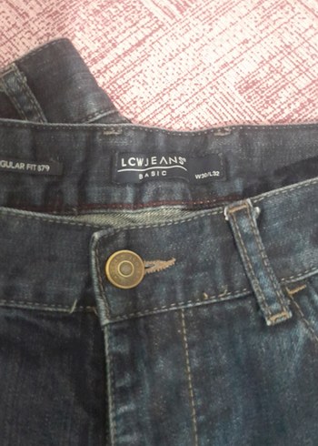 Kemer Detaylı erkek Lacivert Kot Pantolon - Görsel 2