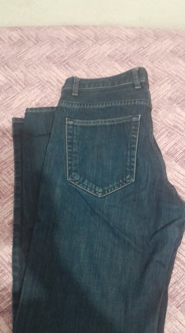 Kemer Detaylı erkek Lacivert Kot Pantolon - Görsel 5