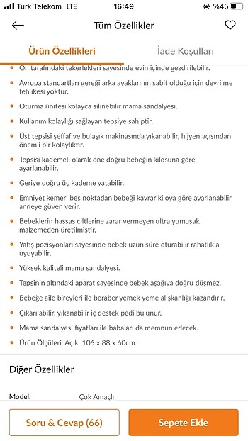  Beden çeşitli Renk Mama sandalyesi