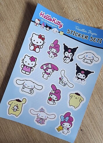 Hello Kitty ve Arkadaşları Sticker Etiket Seti