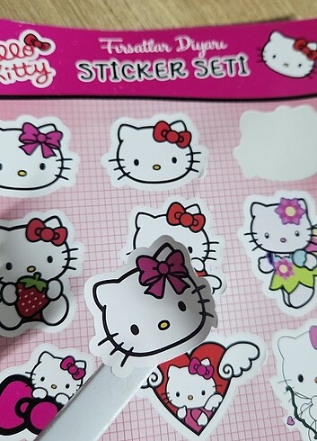  Beden Hello Kitty Sticker Etiket Seti