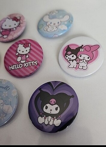 Beden Rozet Hello Kitty Kuromi Cinnamoroll My Melody