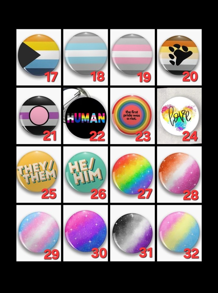 Lgbt Pride Flag Gökkuşağı Buton Rozetler - Görsel 3