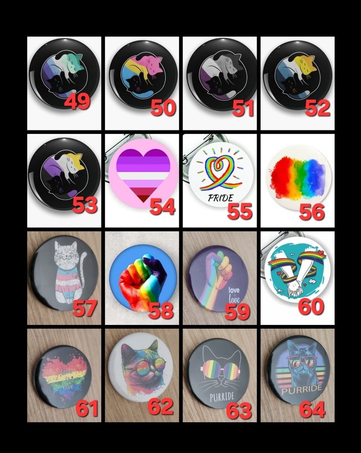 Lgbt Pride Flag Gökkuşağı Buton Rozetler - Görsel 5