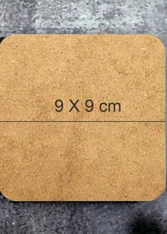 Retro Vintage Çay Kahve Ahşap Bardak Altlığı Seti - 6 adet - Görsel 2