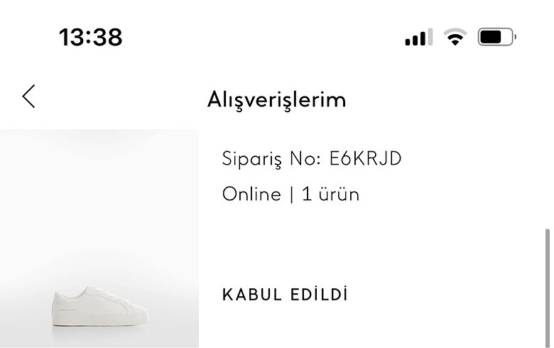 37 Beden Mango spor ayakkabı